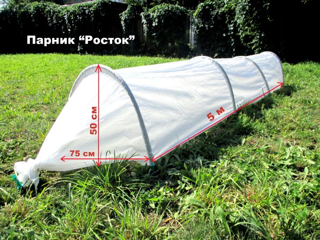 Парник Росток 4х0,5х0,75 м в Перми