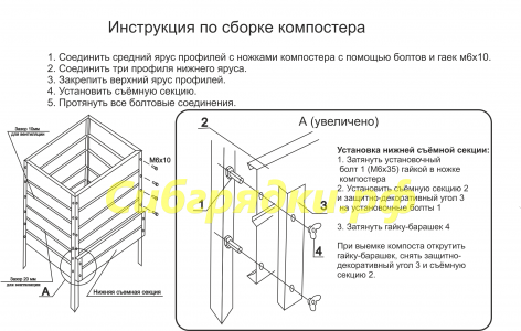 Компостер садовый  с полимерным покрытием в Перми
